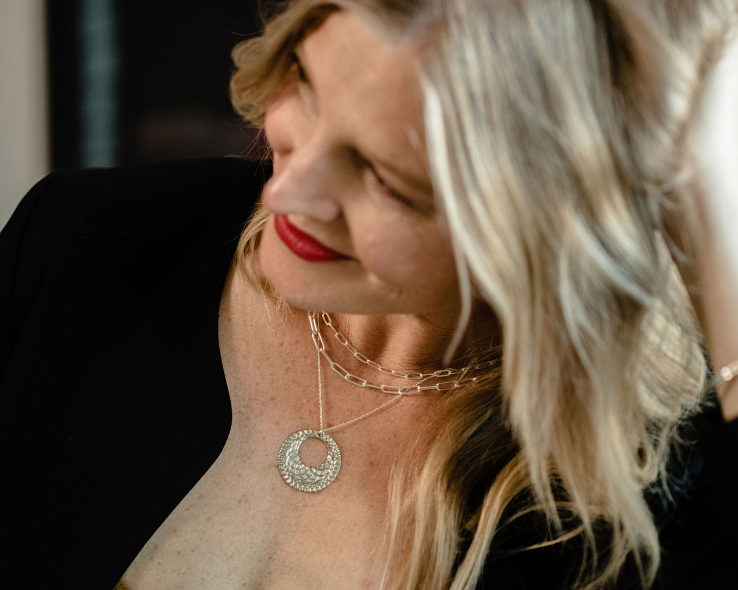 Sterling Silver Necklace | Paperclip Chain Layering Necklace | Adjustable Length