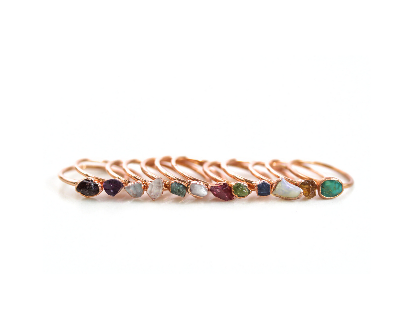 Birthstone Stacking Rings