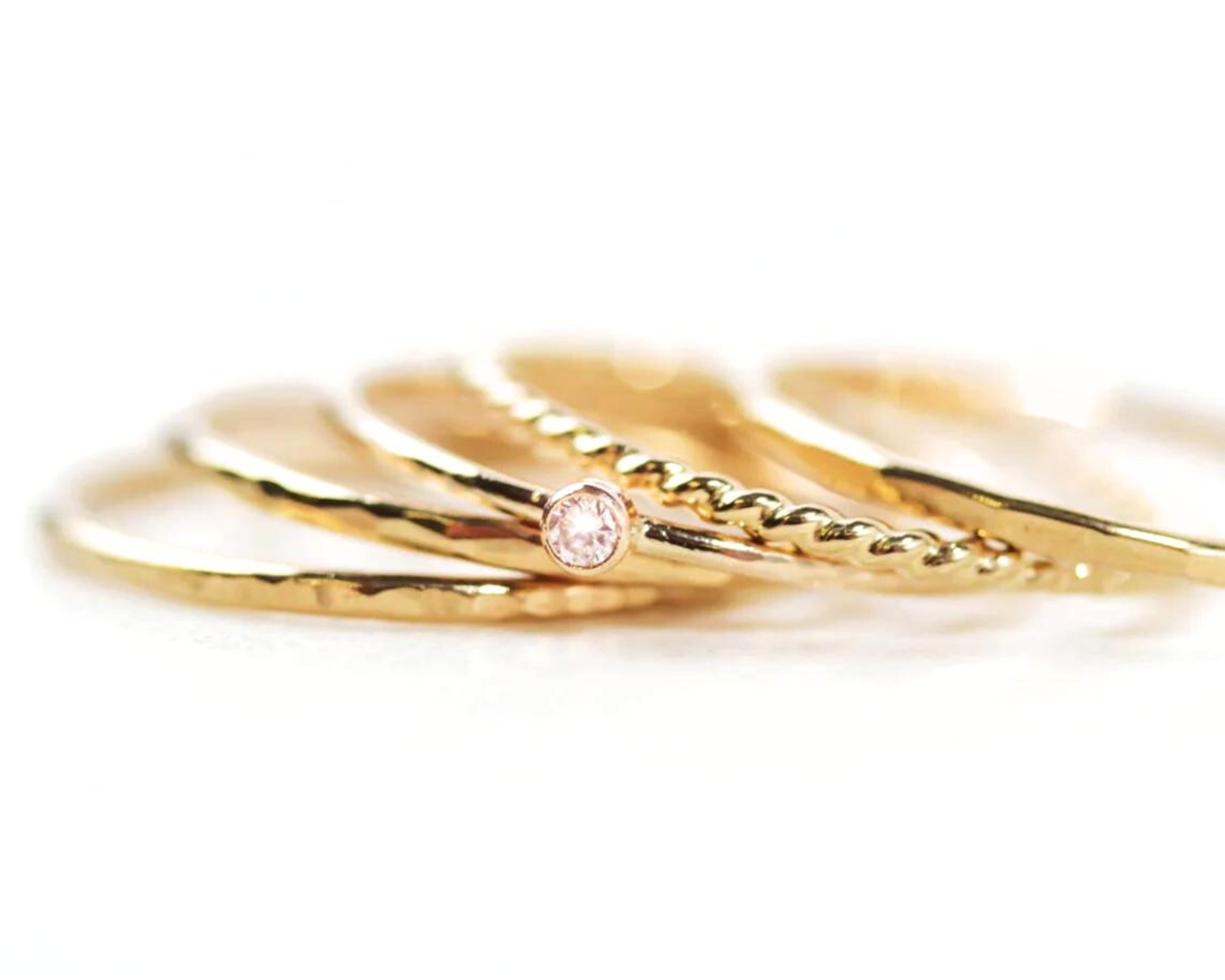 Solid Gold Celebration Rings