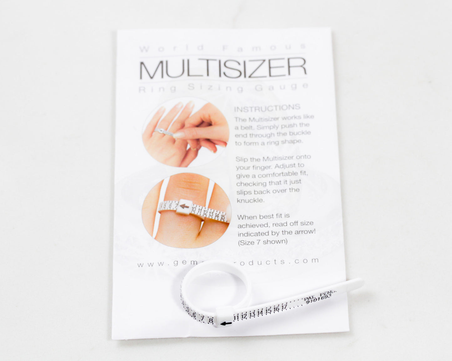 Ring Sizer Reusable Ring Sizing Tool