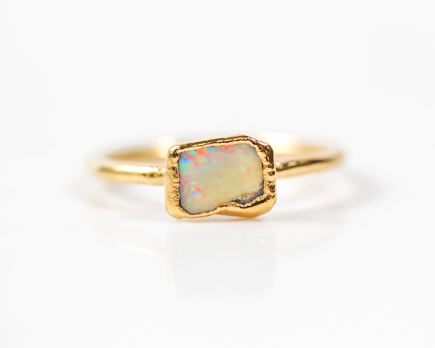 Raw Opal Stacking Ring