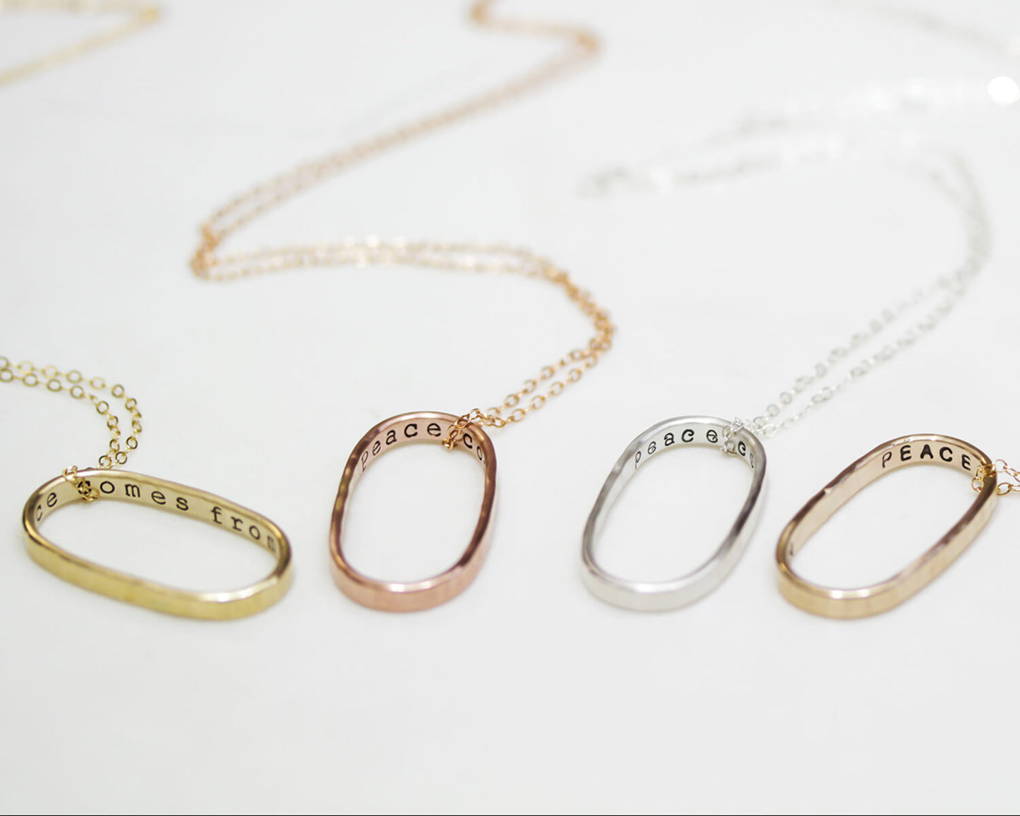 Peace Comes From Within Empowering Necklace