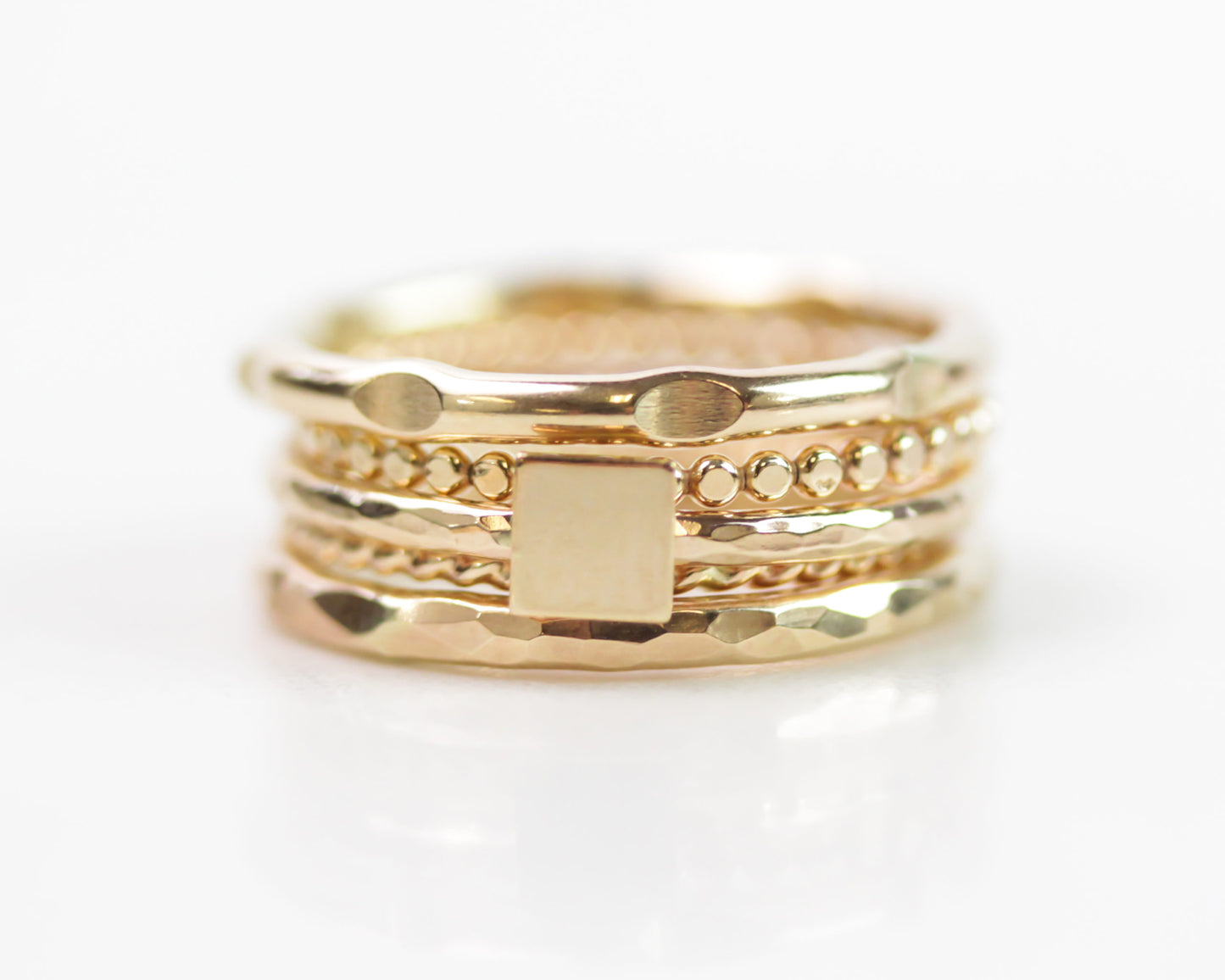 Masterpiece Gold Filled Stacking Rings