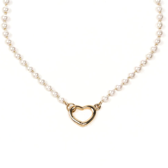 Heart Beam Pearl Necklace