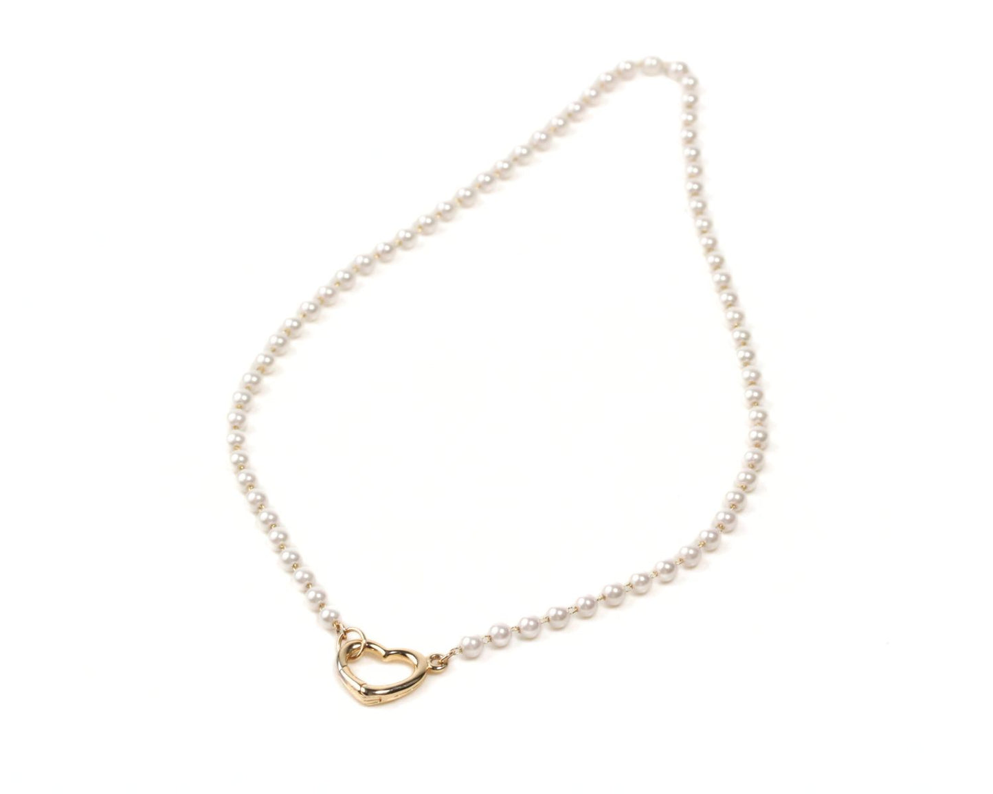 Heart Beam Pearl Necklace