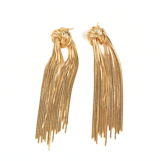 Gold Fringe Earrings