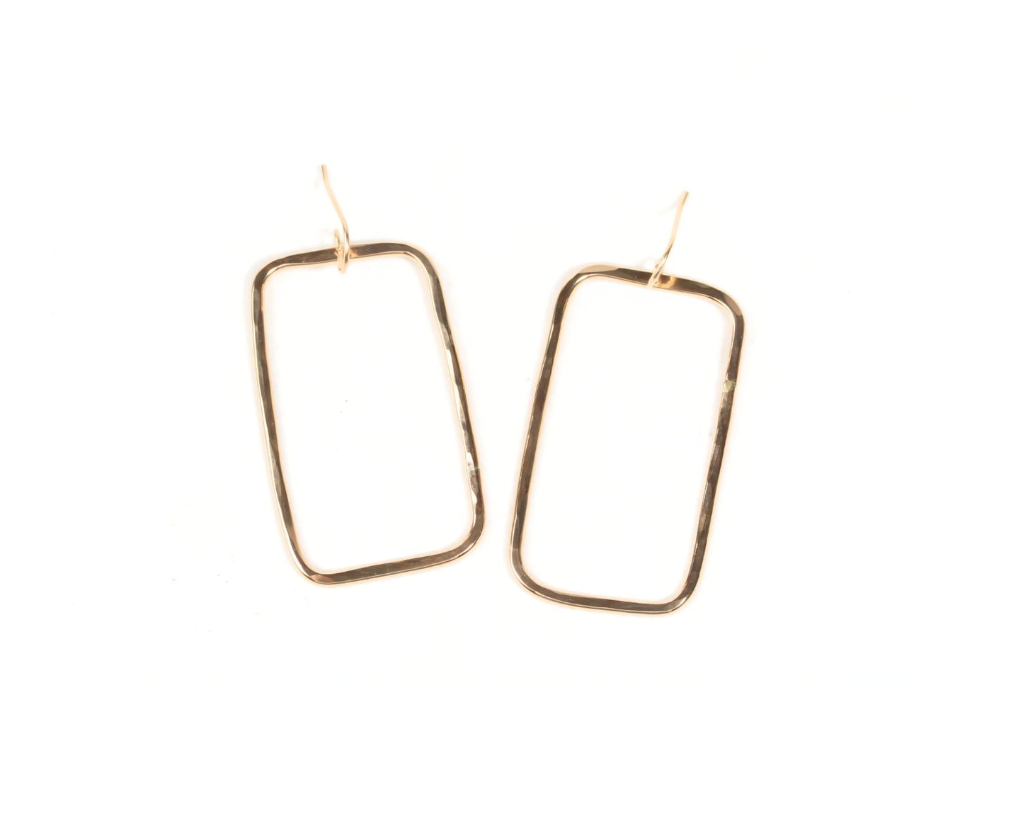 Quads - Organic Rectangle Textured Earrings