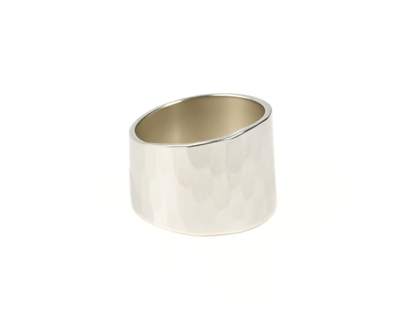 Bold Statement Ring – Dynamo Wide Band Handmade Ring | Sterling Silver & 14 Karat Gold Filled