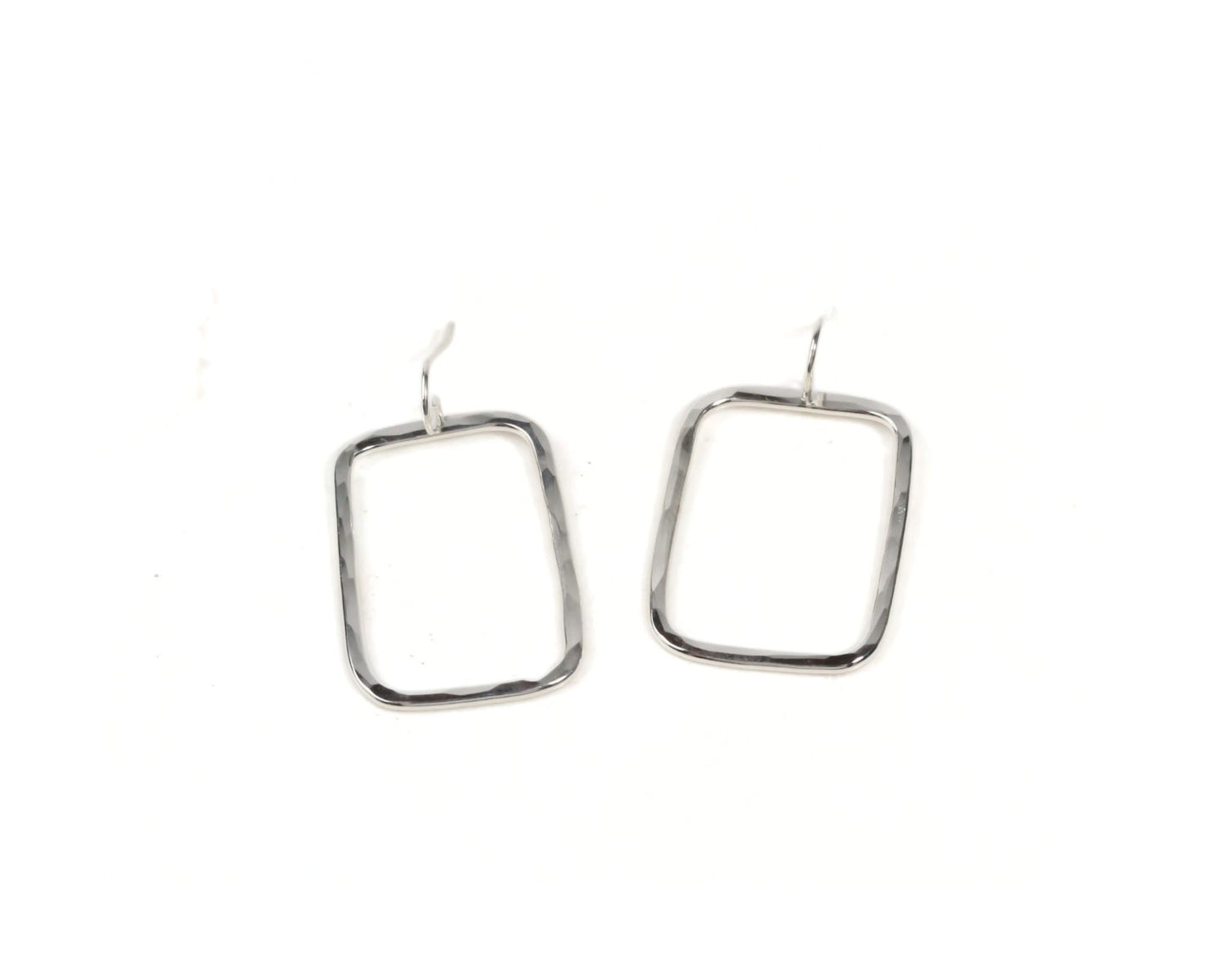 Quads - Organic Rectangle Textured Earrings