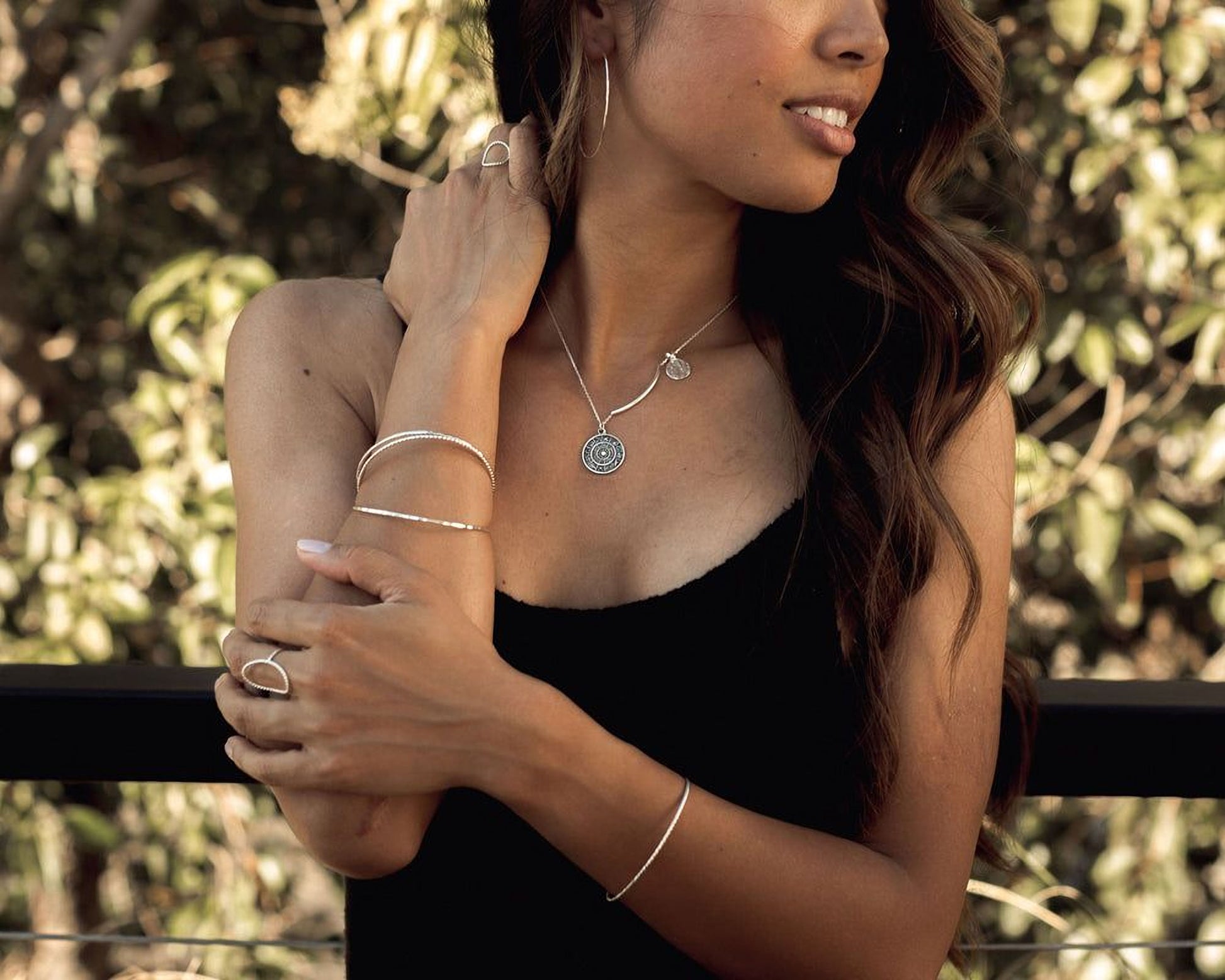 Sterling Silver Stacking Bangles are delicate, glitzy and elevated. They are exceptionally wearable, comfortable and full of flair. A hand hammered texture along these bangles gives them their special sparkle. Handcrafted from high quality materials.