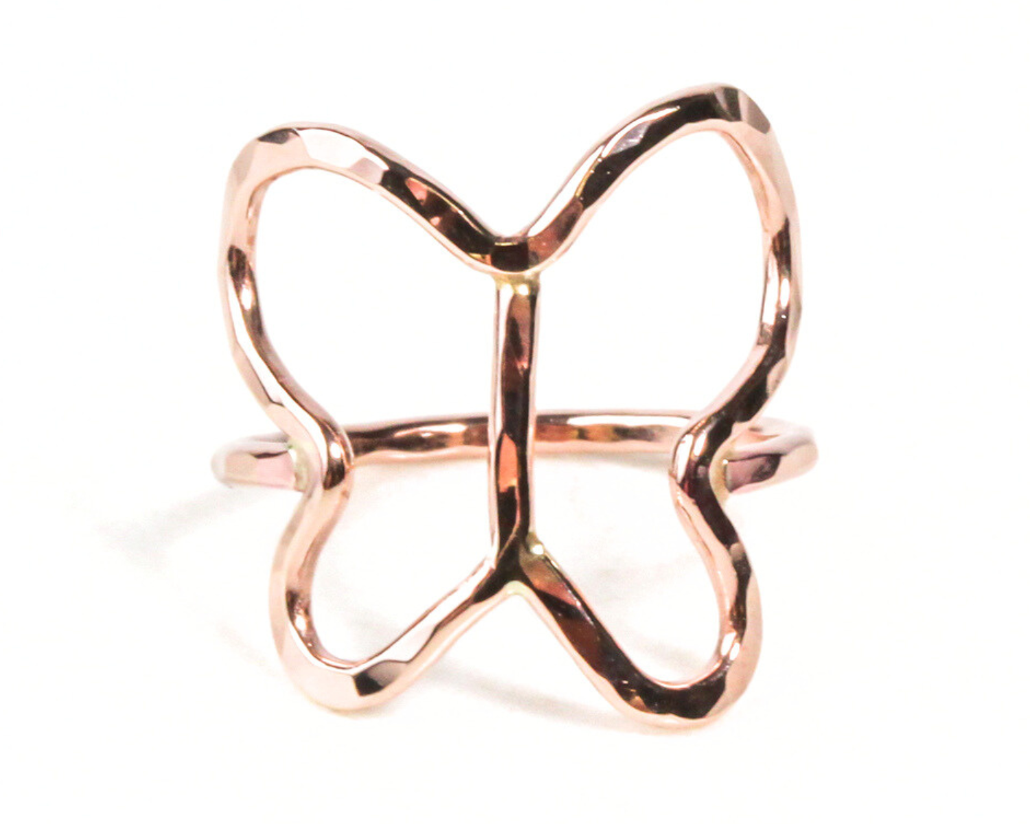 Handcrafted in the USA, this Butterfly Ring is exquisitely handmade with elevated materials to bring the magic of the butterfly to every day. This minimalist butterfly ring wraps your finger in a whimsical embrace. Offered in sterling, gold or rose.
