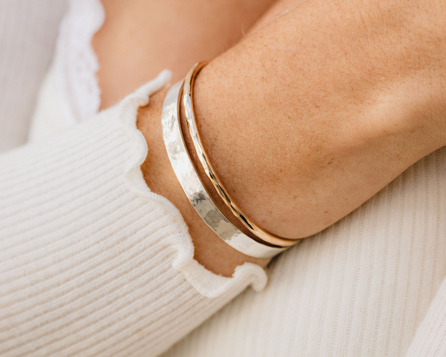 She Believed Stacking Cuff Set