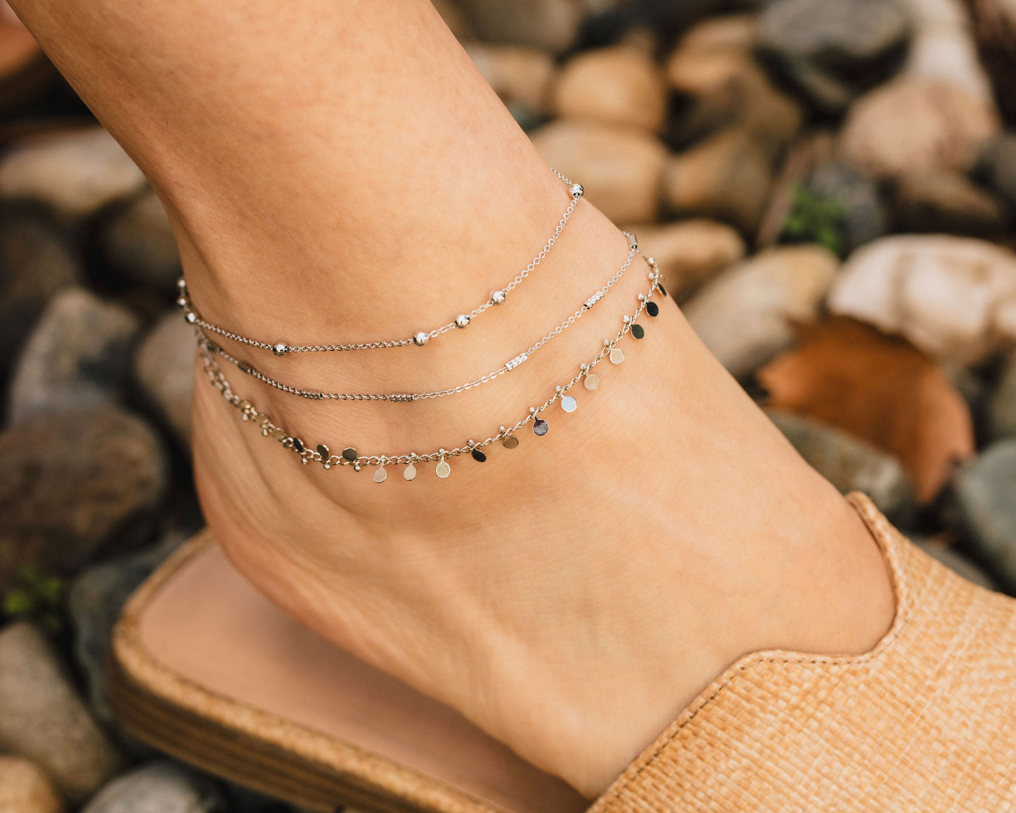 Delicate Layering Chains | Lightweight Gold & Silver Layering Necklaces, Bracelets, Anklets | Ciel Collection