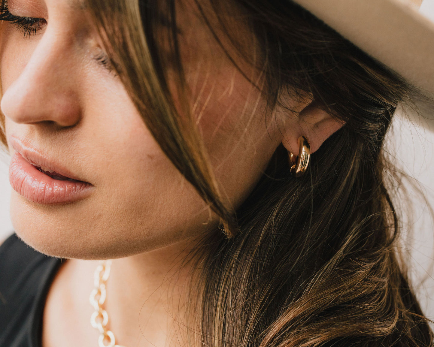 Thick Gold Hoops