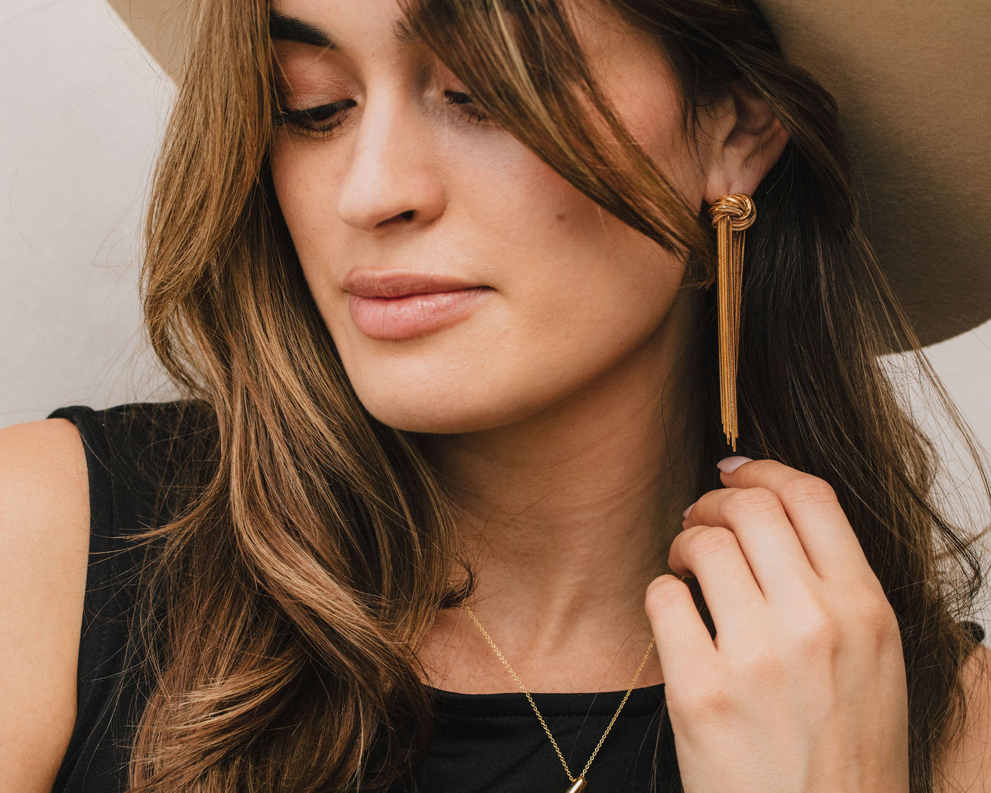 Gold Fringe Earrings