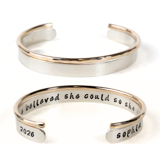 She Believed Stacking Cuff Set
