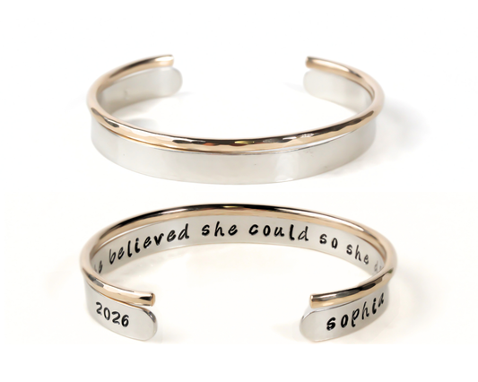 She Believed Stacking Cuff Set
