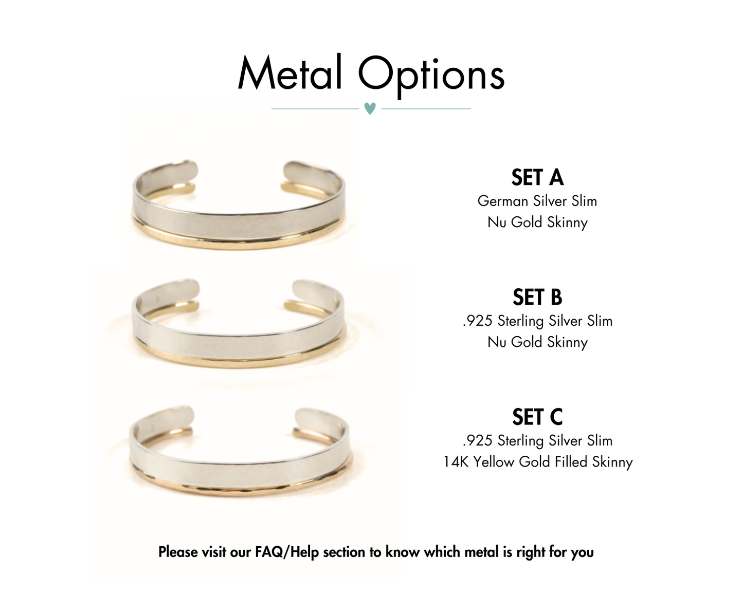 She Believed Stacking Cuff Set