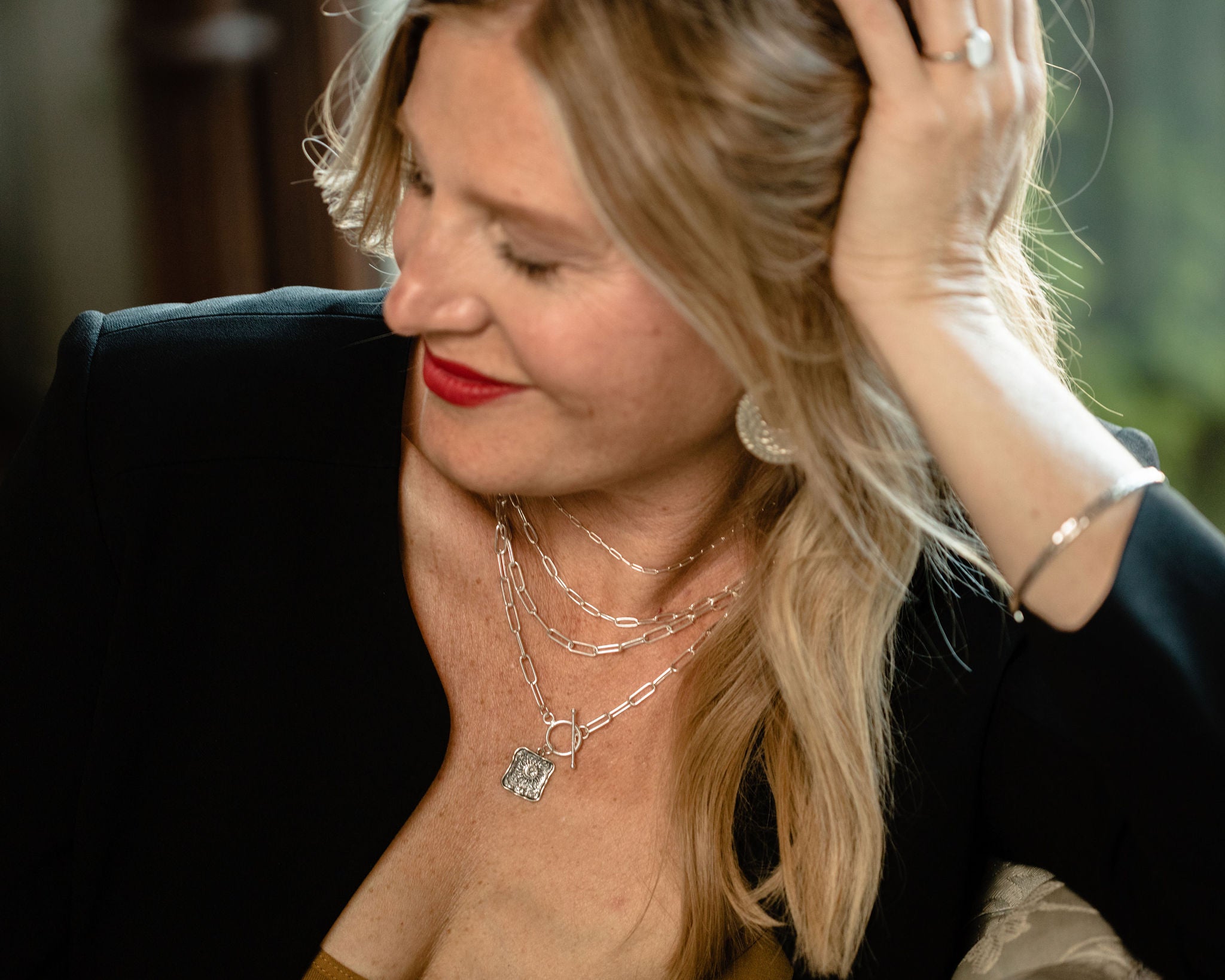 Sterling Silver Paperclip Layering Necklace – Amy Waltz Designs