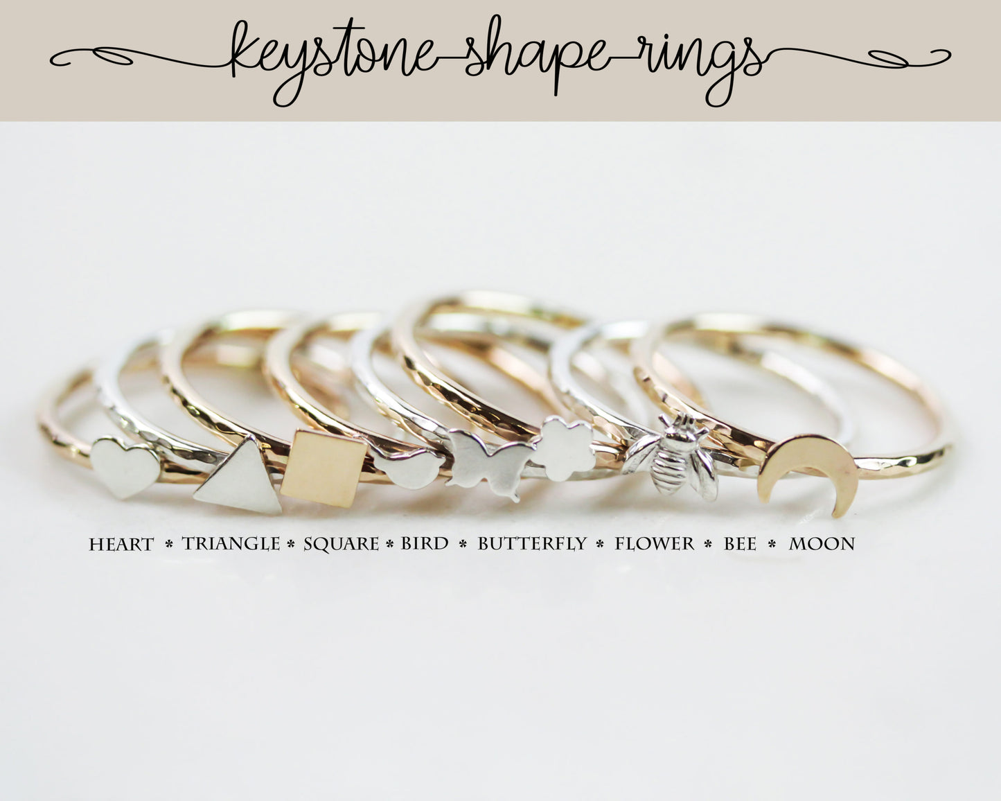 Masterpiece Sterling Silver Stacking Rings