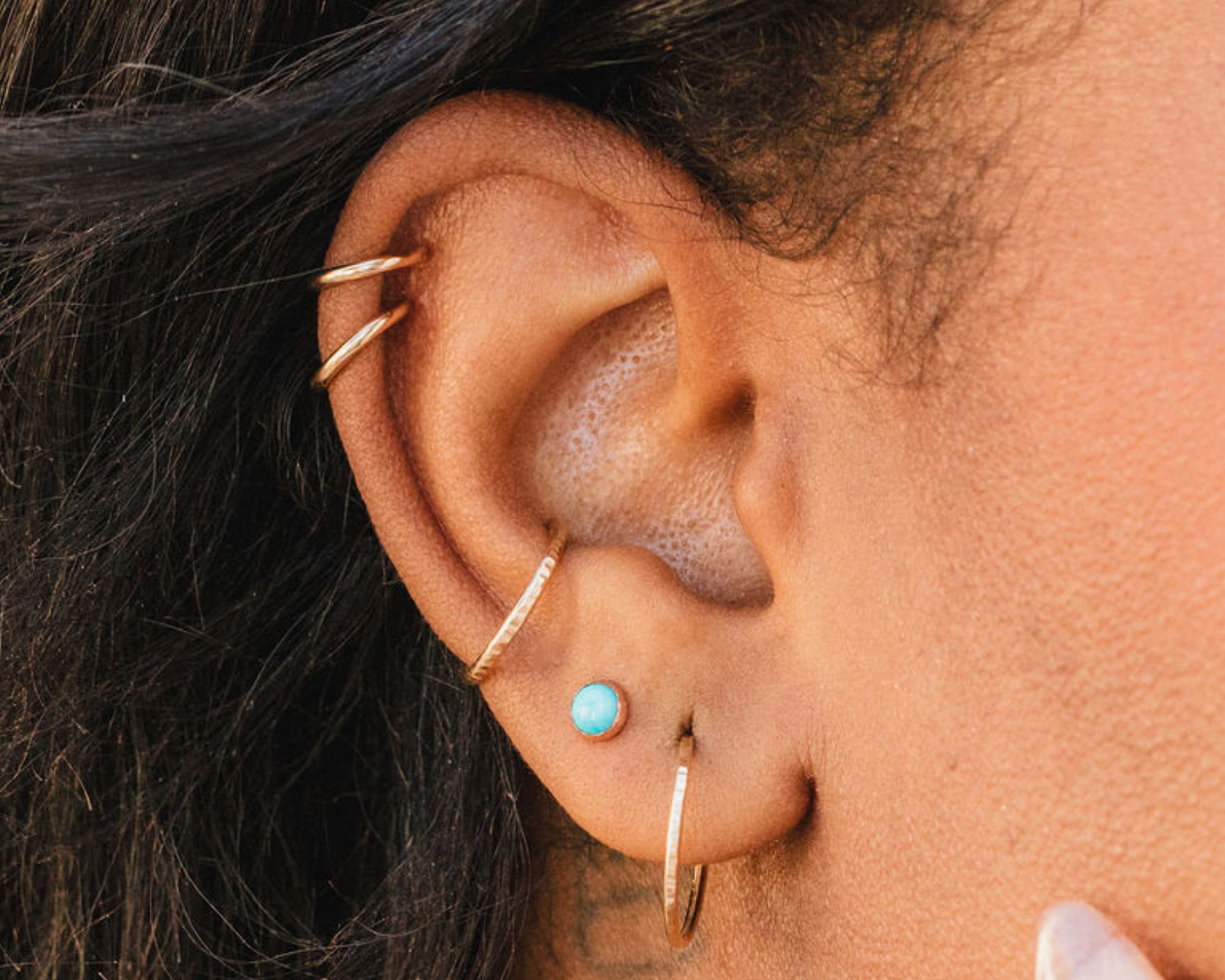 Birthstone Stud Earrings | 4mm Sterling Silver Gemstone Studs, Personalized Jewelry Gift