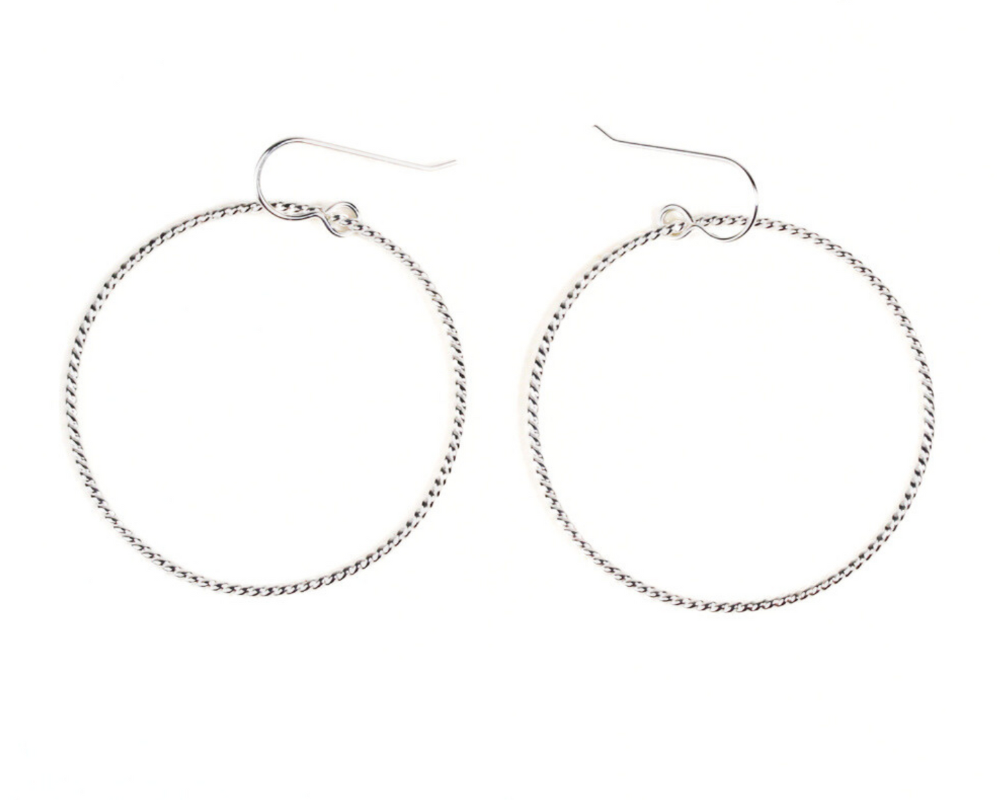 Select your Twisted Hoops in 925 Sterling Silver or 14 karat Yellow Gold Filled or Rose Gold Filled. Select size Small, measuring 1 inch or Medium, 1.5 inches. Bring Twisted Hoop Earrings into your wardrobe and discover an instant everyday favorite.