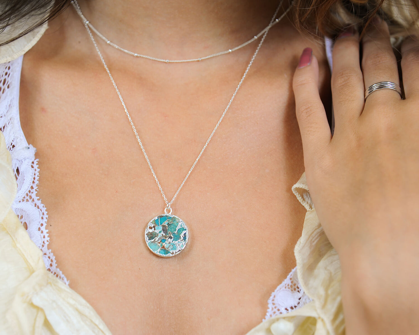 Imbued Turquoise Necklace