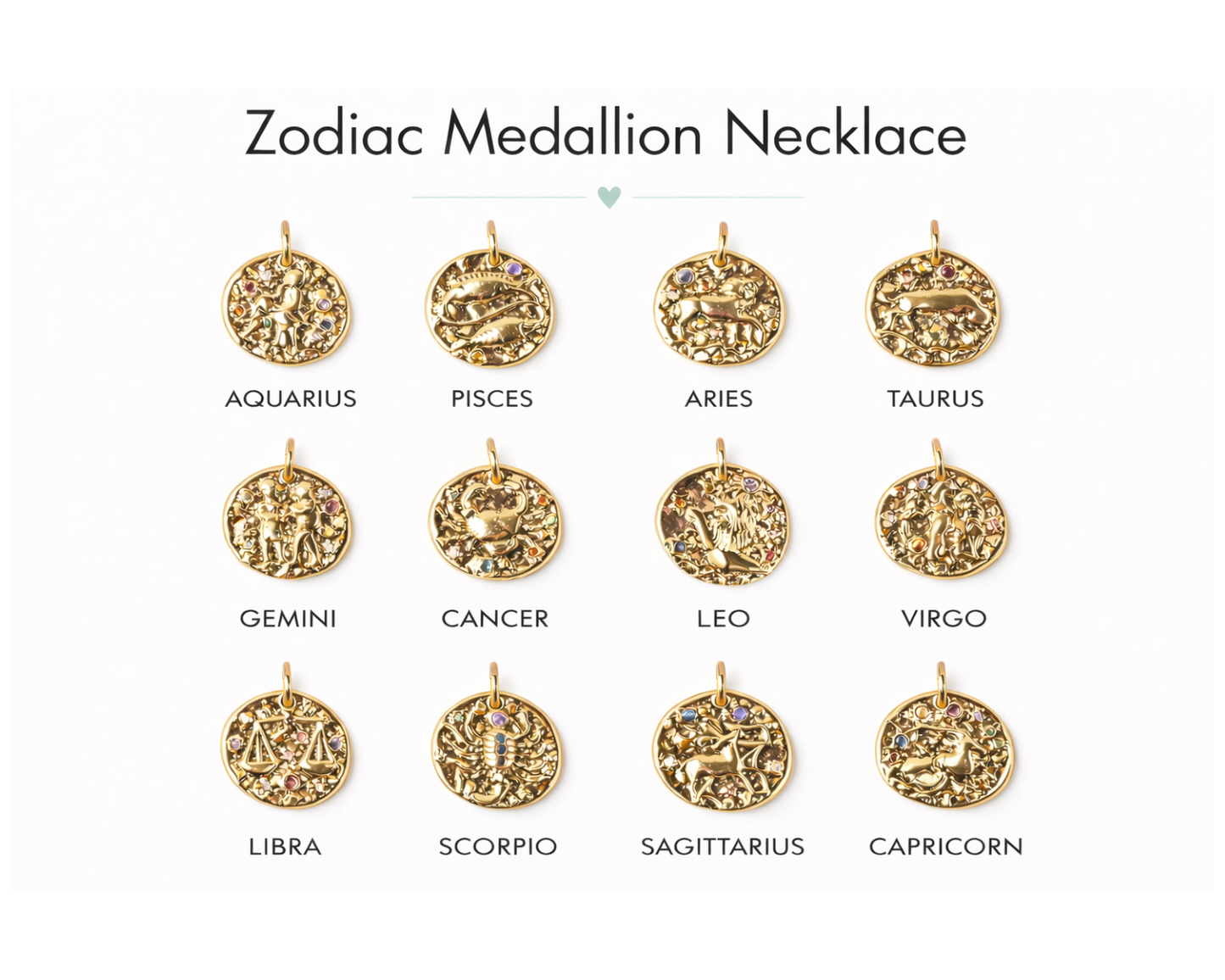 Zodiac Medallion Necklace