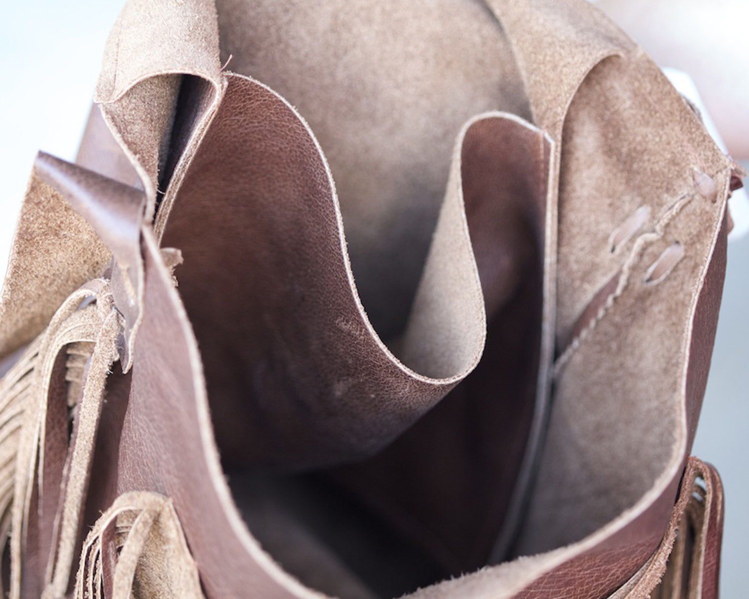 High End Stadium Bag w/ FRINGE Leather strap & Card Holder – Alamo Saddlery
