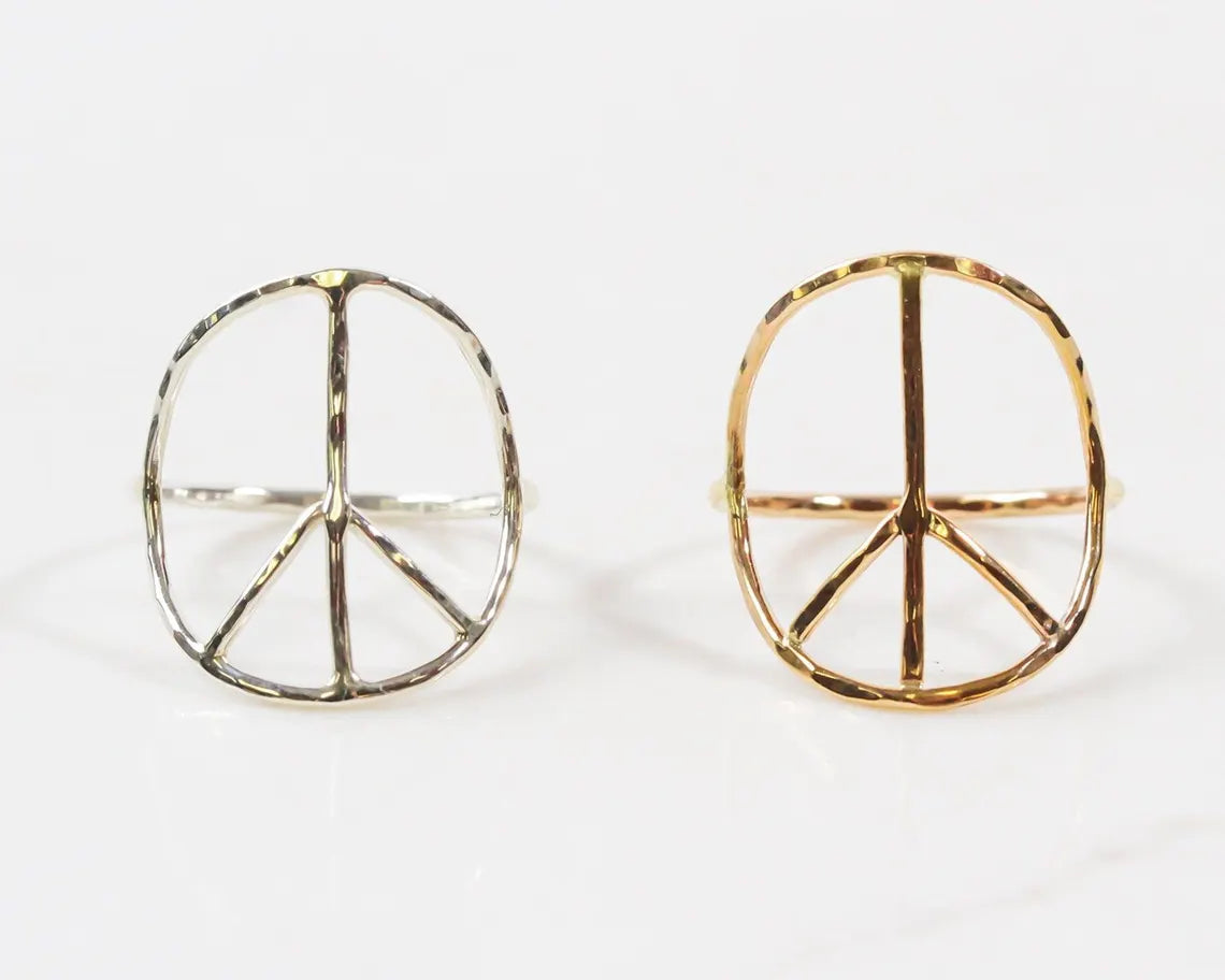 Inner Peace Ring | Artisan Handrafted Sterling Silver & Gold Filled | Symbol Of Tranquility