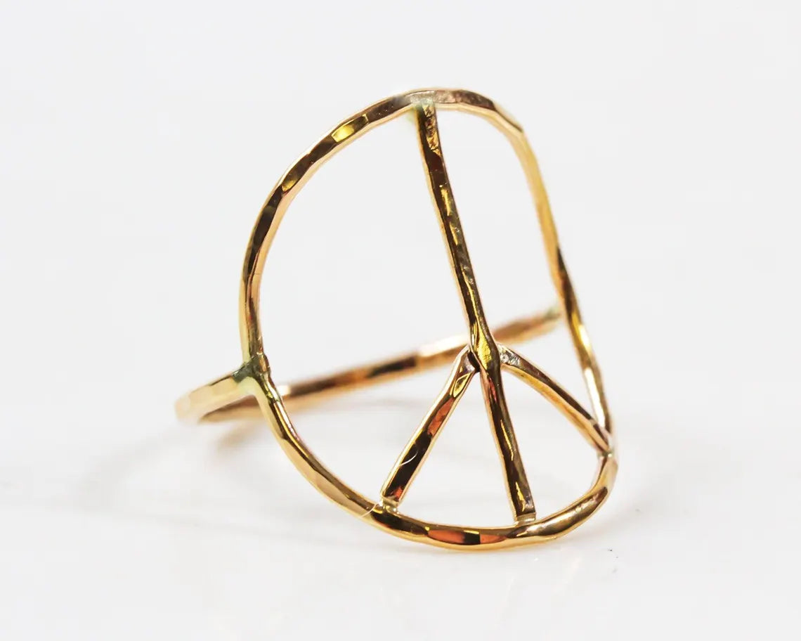 Inner Peace Ring | Artisan Handrafted Sterling Silver & Gold Filled | Symbol Of Tranquility