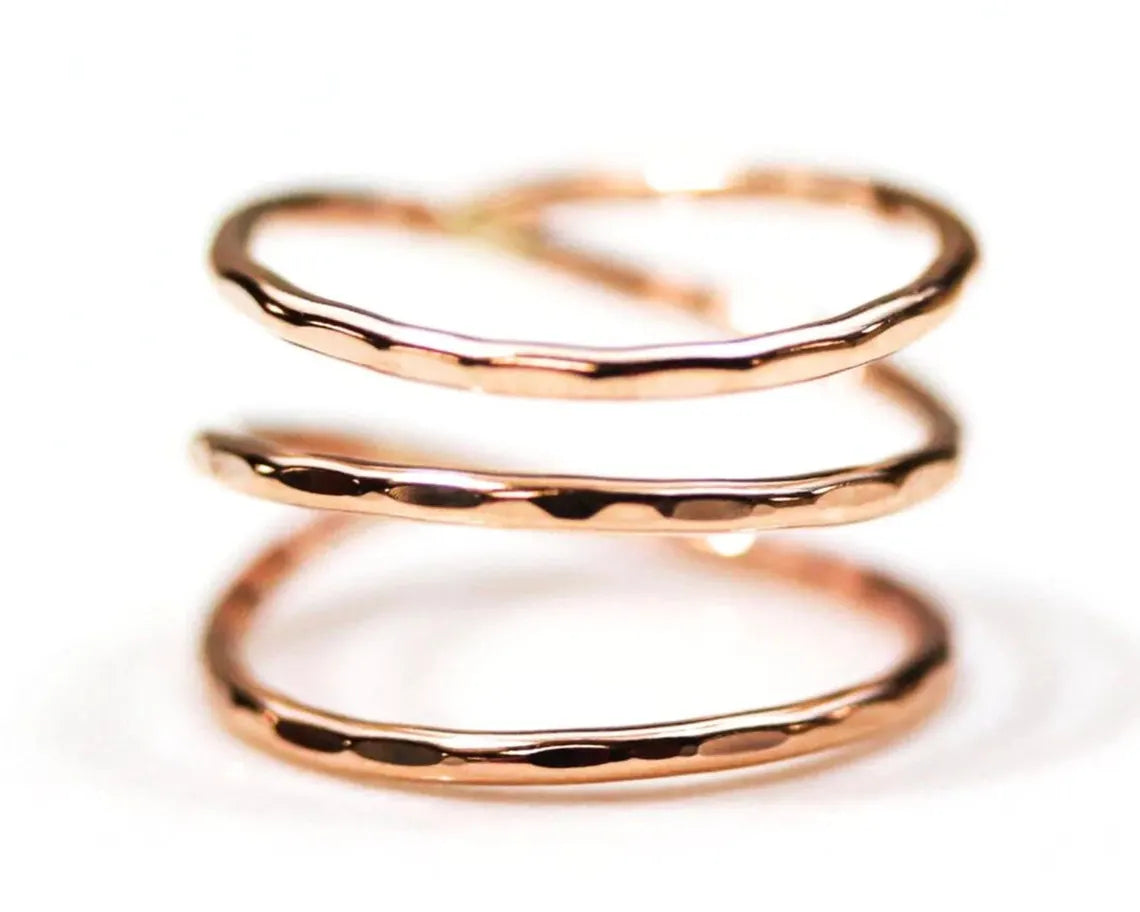 Celestial Orbit Ring | Wrap Ring Design | 14k Gold and Rose Gold Fill & Sterling Silver
