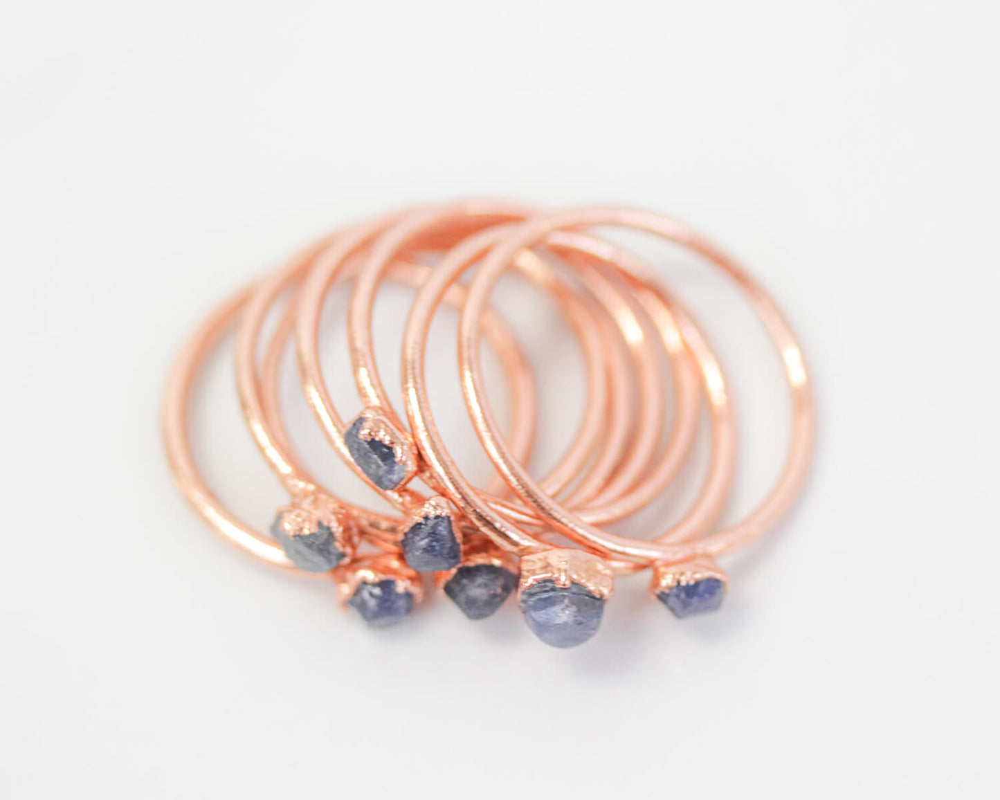 Raw Sapphire Stacking Ring