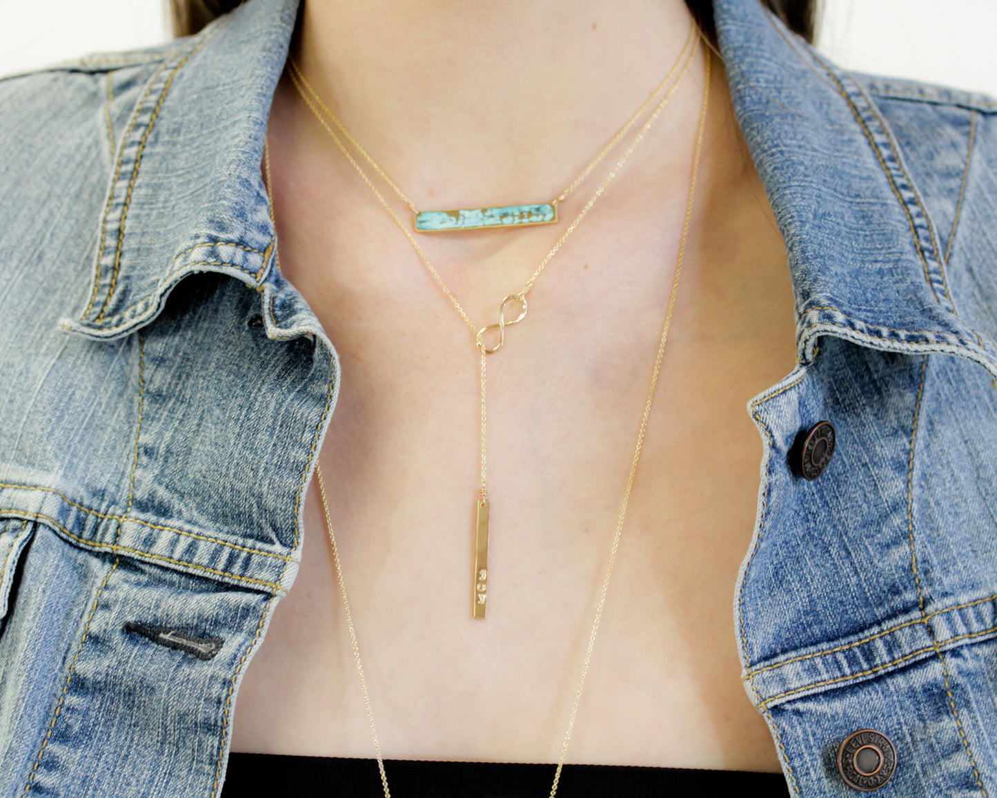 Personalized Infinity Lariat Necklace