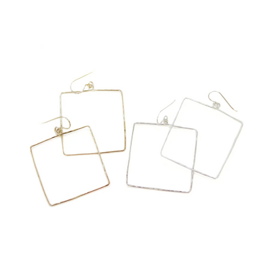 Chic Square Link Earrings