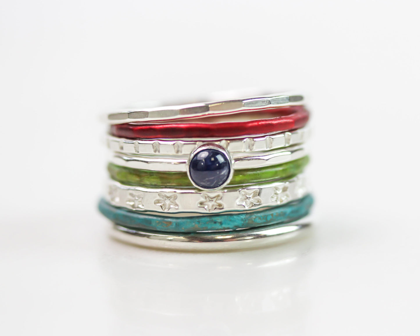 Masterpiece Sterling Silver Stacking Rings