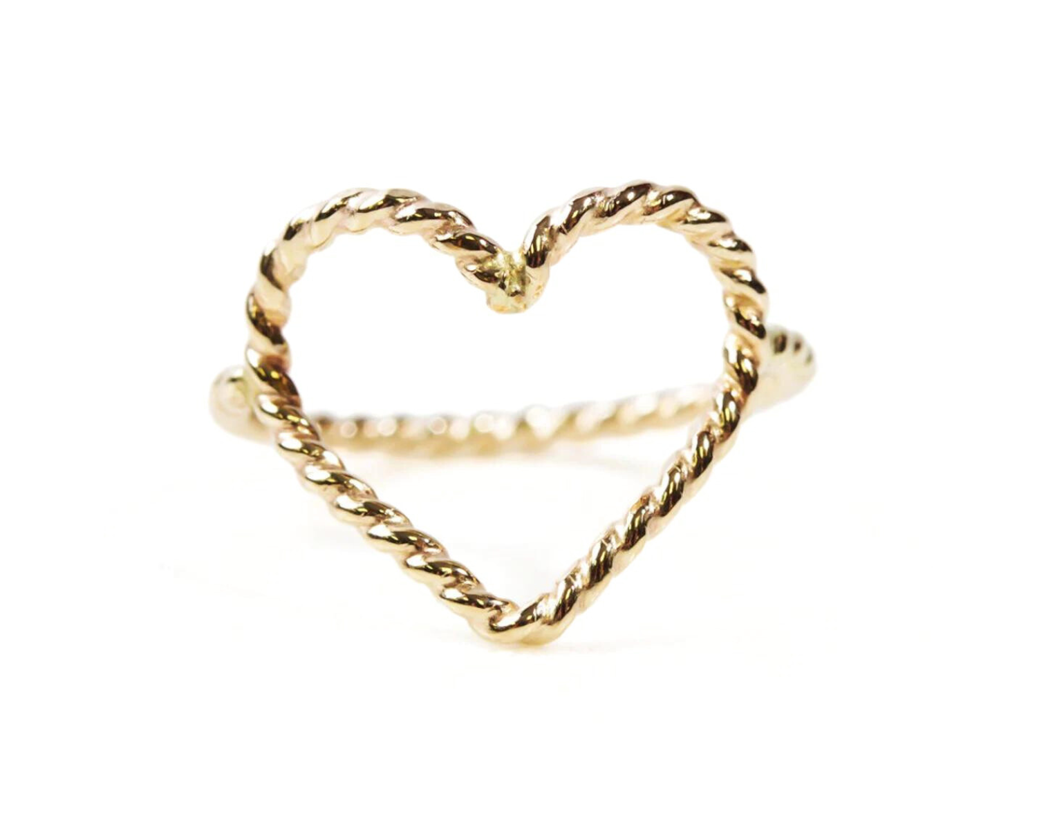 Twisted Simple Heart Ring – Amy Waltz Designs