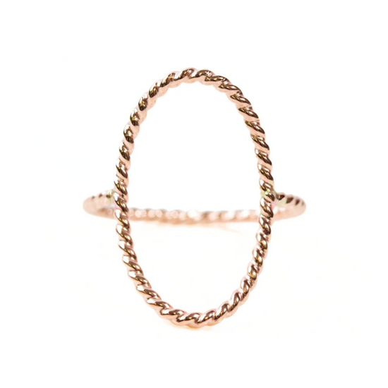 Twisted Oval Ring