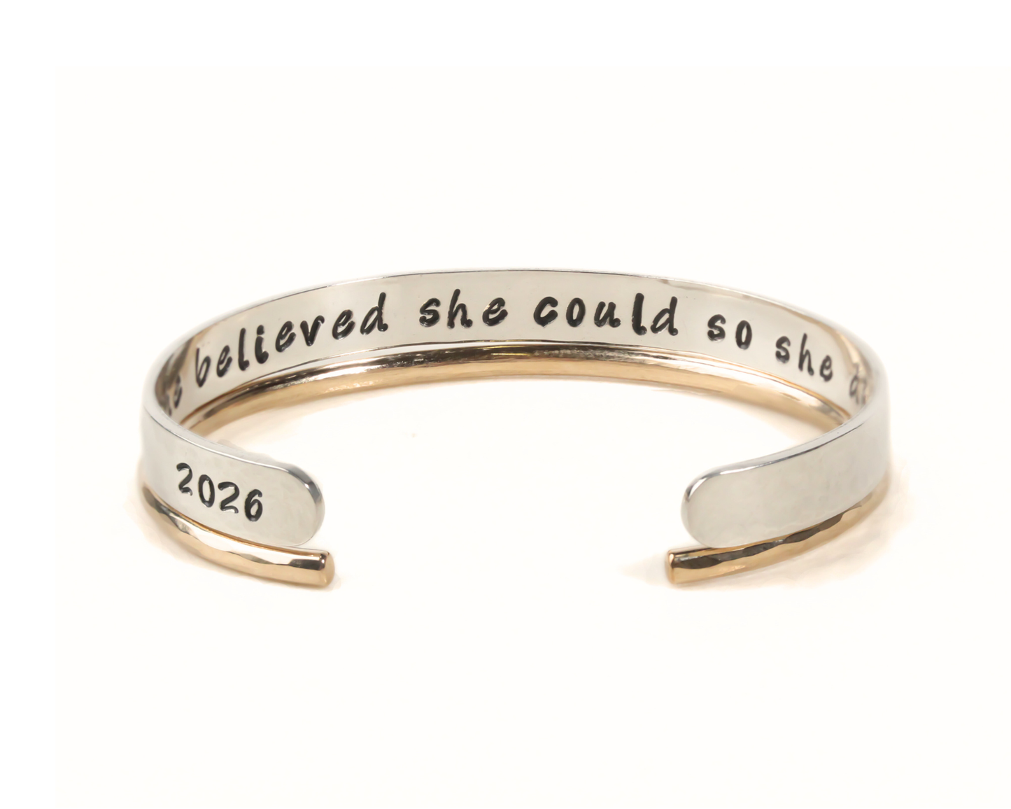 She Believed Stacking Cuff Set